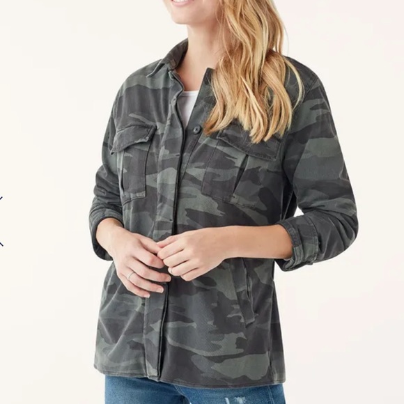 NWT Splendid Camouflage Shirt Jacket - Picture 3 of 7